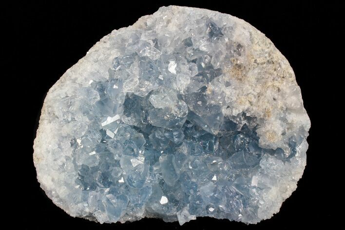 Blue Celestine (Celestite) Crystal Cluster - Madagascar #74703